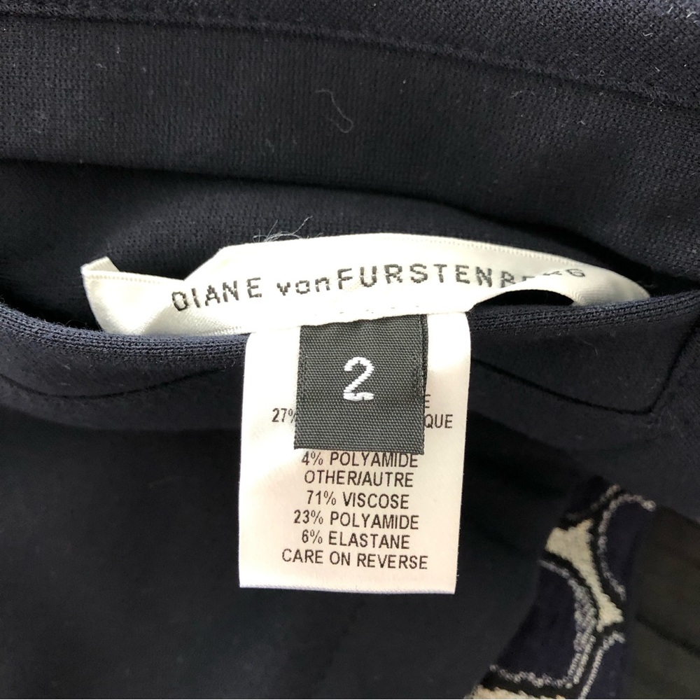 Dvf Crop Reversible Solid/Pattern Shrug Bolero - image 5